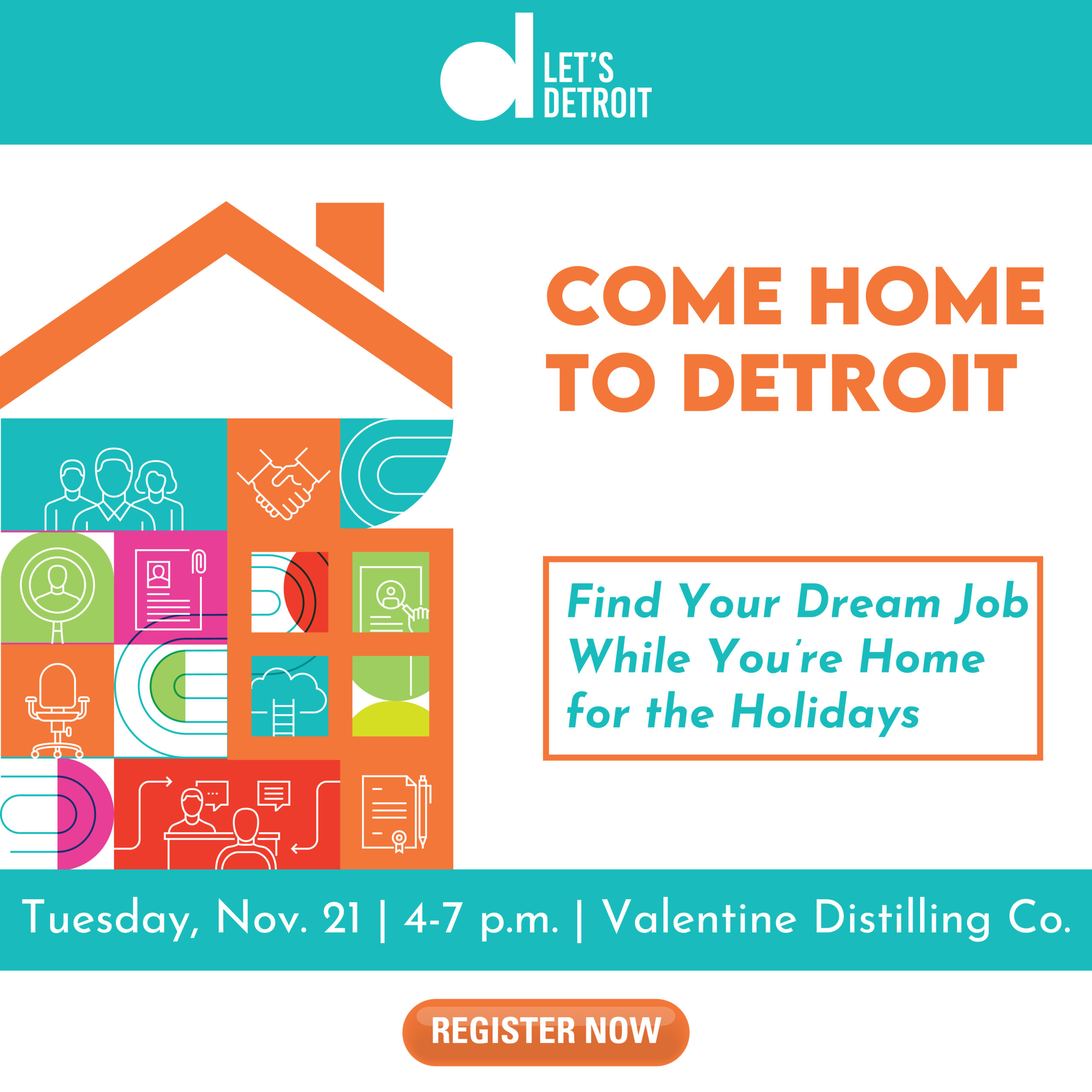 Graphic for Come Home to Detroit Event