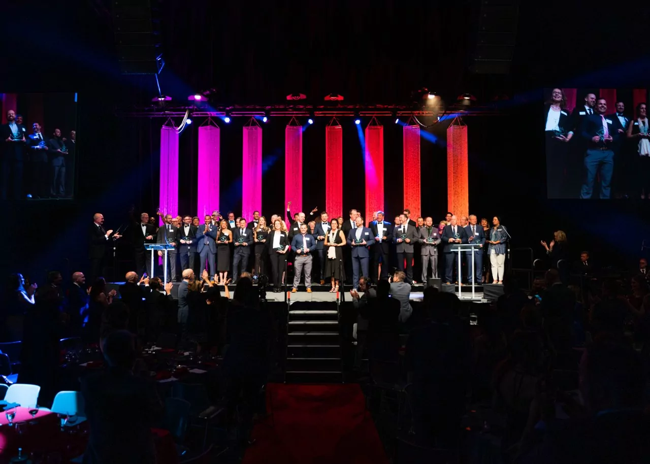 Michigan Celebrates Small Business Award Winners on stage