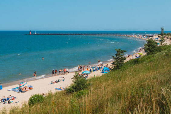 Beach in St. Joseph, Michigan
