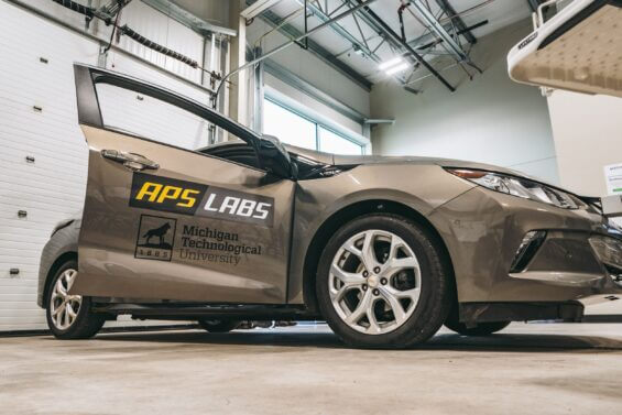 Michigan Technological University APS Labs's car.